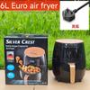 6L12L Air Fryer Forno Multifuncional Tela de Toque Inteligente Air Fryer de Grande Capacidade Fritadeira Elétrica Máquina de Batata Frita