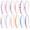 Diadema linda para niños transfronteriza 1 cm fresca Princesa color degradado pasador tira de tela color polvo de cebolla diadema joyería