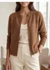 Cárdigan Suéter con Cremallera Corta para Mujer 2026 Otoño Nuevo Estilo Coreano Holgado Petite Chaqueta de Punto