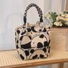 Bolso de Mano de Punto de Nicho con Temática de Dibujos Animados Cuidadosamente Seleccionado, Bolso de Viaje Portátil, Monedero, Bolso Versátil Casual Vintage para Lonchera