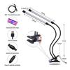Luz de planta espectro completo led60LED luz de planta led cob espectro completo cabeça dupla luz de planta led