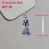 [Plano 2D] 1 Pieza, Jack Skellington de Pesadilla antes de Navidad Tapón de Polvo Decorativo para Teléfono Móvil, Adecuado para