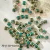Jingdezhen Cerámica Joyería Accesorios Estudiante Femenina Joyería Original Suministro en Vivo Estilo Antiguo Puesto Koko Cilíndrico Agujero Grande