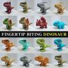 Dinosaurio que muerde el dedo juguete para niños niño popular en línea Jurásico Tiranosaurio Triceratops Dragón mini dinosaurio