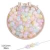 Magic acrílico cor cinco pontas estrela coração de pêssego frisado DIY pulseira artesanal colar joias brincos acessórios material
