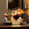 Portalápices de Panda con Decoración de Arena Líquida para Escritorio de Oficina, un Regalo para Maestros en el Día del Maestro o Graduación