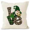 Nueva Funda de Almohada San Pa Holiday Lino Enano Coche Impreso Funda de Almohada Hogar Sala de Estar Cojín de Sofá