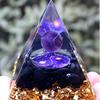 Nuevo Cristal Natural Transfronterizo Piedra Triturada Resina Pirámide Adorno para el Hogar Artesanía Adorno para el Hogar Chakra