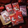 Sobres Rojos Año del Caballo, Duros y Duraderos, Sobres Rojos de Buena Suerte y Prosperidad, Dinero de Suerte para el Año Nuevo, Sobres Rojos Creativos Engrosados, Celebración de Boda, Sobres Rojos de Mil Yuanes para el Año Nuevo