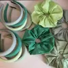 Diadema Verde Primavera con Acabado de Alta Gama, Versátil para Salir, Diadema de Esponja, Pinza para el Cabello, Accesorio para el Cabello, Estilo Nuevo