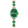 Comercio exterior más vendido moda diamante hoja dama reloj mujer reloj cuarzo pulsera fabricantes en stock una generación de pelo