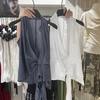 2026 Verão Novo Estilo Francês Gola V Cruzada na Cintura Ajuste Casual Cor Lisa Sem Mangas Camisa Colete Top para Mulheres