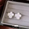 Pendientes Colgantes Exquisitos de Flor de Perla de Circonita de Aguja Plateada, Pendientes Dulces Elegantes de Nicho, Pendientes de Lujo Ligero de Gama Alta para Mujer