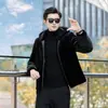 Nueva Chaqueta con Capucha de Invierno para Hombre Color Sólido Moda Cálida para Hombre Engrosada Cálida Piel de Visón Ropa para Hombre Abrigo Top