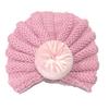 2022 Novos Produtos para Bebês Chapéu Quente de Inverno Infantil Chapéu Tricotado Donut Cor Sólida para Bebê para Prevenir o Frio