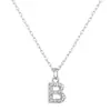Collar con Letra Inicial 26 para Exportación Transfronteriza con Circonita de Diamante Cadena para Clavícula de Acero Inoxidable Joyería Moderna Elegante para Fiesta Navideña