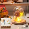 Luz de Noche de Gelatina de Concha de Erizo de Mar Natural Kit de Materiales Hechos a Mano para Bricolaje Adorno Decorativo Regalo para Niños y Novias
