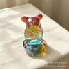 Ornatos populares de zodíaco rotativos de cristal, decorações de mesa de zodíaco rotativas, ornamentos artesanais rotativos de vidro