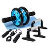 Roda Abdominal com Brilho Azul Transfronteiriça Suporte para Flexão Corda de Pular Pegador Tensor Conjunto Combinado de Roda Abdominal