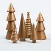 Árvore de Natal de Madeira Personalizada DIY Criativa Colorida Árvore de Natal Decoração de Casa Artesanato de Madeira Enfeites