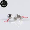 Brincos de Orelha Perfurados Brincos Cochleares Brincos Titânio G23 Rosca Interna Labret Brincos Osso da Orelha Moda F Titânio Cartilagem