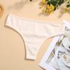 Ropa interior nueva de algodón puro para mujer, sexy, encantadora, cómoda, color sólido, sin costuras, hilo, tanga de cintura baja para mujer, venta al por mayor transfronteriza