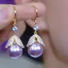 Pendientes de Hilo de Perlas de Hoja de Diamante Completo de Lujo Accesible Diseño de Pendientes de Circonita Moda de Nicho Versátiles Exquisitos Pendientes