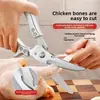 Tesoura Reforçada para Aves, Tesoura de Cozinha em Aço Inoxidável para Ossos de Frango, Pato, Ganso, Tesoura Grande Multiuso para Cozinha