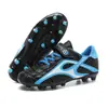Zapatos de Fútbol para Niños con Velcro, Tacos Largos y Tacos Pequeños, Zapatos para Niños y Niñas, Zapatos Deportivos de Competición y Entrenamiento para Estudiantes de Primaria