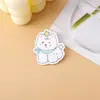Broche Acrílico de Cachorro West Highland Desenho Animado Broche Fofo Decoração Pingente de Mochila Acessórios Patch Personalizado
