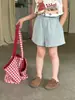 Pantalones Cortos de Tres Cuartos Versátiles y Frescos de Algodón de Color Sólido Estilo Coreano Casual de Verano para Niños y Niñas Aimo Beibei