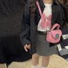 Bolso Redondo con Hombro de Diseño de Nicho Infantil, Bolso de Moda de Alta Gama para Niñas, Nuevo Bolso Cruzado de Hombro Único 2025 para Niñas
