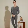 Conjunto de roupa íntima térmica de veludo masculino e feminino de inverno, camisa de base escovada sem costura, roupas de outono para casais, calças compridas