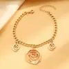 Pulseira Brincos Colar Espiral Metálico Europeu e Americano Transfronteiriço Colar Elegante Estiloso de Nicho de Alto Padrão para Mulheres