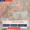 Tecido Organza Xadrez Listra Larga Xadrez GS008 Malha Urdume Saia Vestido Moda Malha Composta Gaze
