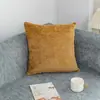 Funda de almohada de color liso para sala de estar cojín de sofá funda de almohada de cintura de oficina cojín trasero de mesita de noche cuadrado sin relleno