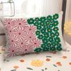 Funda de almohada de flor simple funda de almohada 30*50 rectangular funda de sofá 40*60 se puede fijar cojín de coche