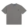 Transfronterizo 2025 En Stock Rl Verano Logo de Pony Bordado Unisex Cuello Redondo Manga Corta Camiseta Versátil Casual de Algodón Cuello Redondo Camiseta