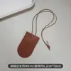Collar de Pan con Cara Sonriente de Cuero Corea del Sur Ins Colgante Premium Cadena de Lana Moda Commuter Collar Versátil