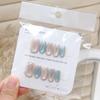 Cauda de Peixe Aurora Azul Armadura de Unha Postiça Patch de Unha com Toque Avançado Patch Pronto para Nail Art Tamanho Atacado 10 Peças