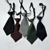 Estilo Coreano Estilo Academia Corbata Negra Corta para Mujer Dulce Fresca JK Estilo Japonés Tendencia Distintiva Camisa sin Corbata Lazo Cuadros Decorativo