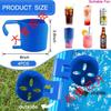Novo Rack de Armazenamento para Piscina Porta-Copos Lateral da Piscina Porta-Copos de Bebida e Cerveja para Piscina Rack para Álcool em Gel