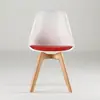 Cadeira Eames cadeira de plástico simples reforçada Cadeira Tulipa personalidade criativa mesa de jantar e cadeiras fabricantes atacado