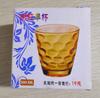 Taza de té de vidrio con forma de gota de lluvia al por mayor de fábrica con caja de color, regalo práctico, taza de agua para el hogar