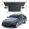 Cubierta de Nieve para Coche de Tela Oxford, Cubierta Antihielo para Parabrisas Delantero, Cubierta Media para Coche Invierno Antihielo y Antinieve, Cubierta de Coche para Invierno