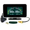 Medidor de temperatura da água e voltímetro para carro e veículo agrícola, combinação de voltagem 12v, medidor universal, medidor eletrônico digital de alta precisão