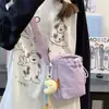 Ins Coreano Novo Estilo Bonito Fresco e Doce Estilo Harajuku Colorido Doce Bolsa de Ombro Leve Passeio de Primavera Bolsa Transversal para Copo de Água