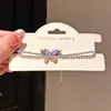 Pulsera de Zirconia Mariposa Extraíble Verano Ultra-Hada, Pulsera de Estilo Lujoso Ligero de Gama Alta, Dulce y Elegante Accesorio de Mano para Mujer