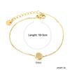 Joyería Europea y Americana Exquisito Brazalete de Circonita Diseño de Nicho Ins Brazalete Geométrico de Circonita Blanca Brazalete de Acero Inoxidable para Mujer