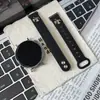 CorreaApta para Correa Huawei Band Gt7, Patrón Cruzado Cuero Crazy Horse Doble Hebilla Reloj6 Correa de Moda Retro